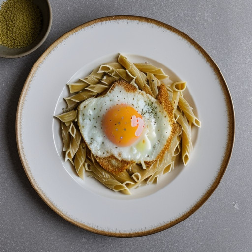 Pasta With Garlic and Eggs recipe image