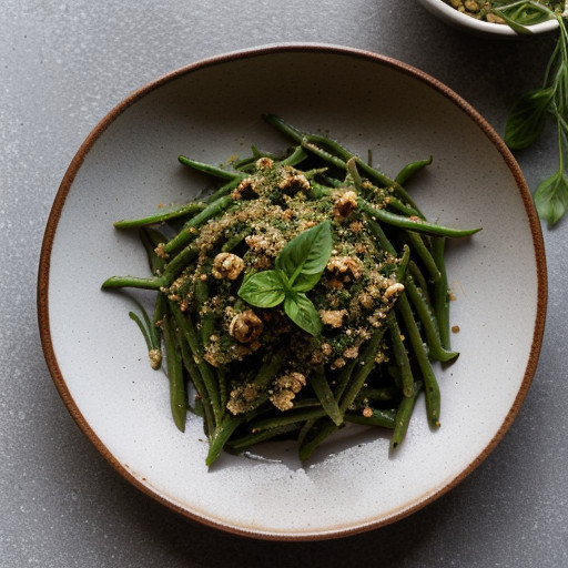 Pasta With Green Beans~ Potatoes & Pesto recipe image