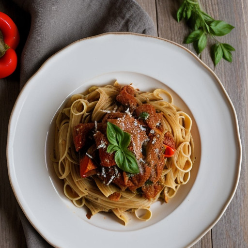 Pasta With Hot Peppers recipe image