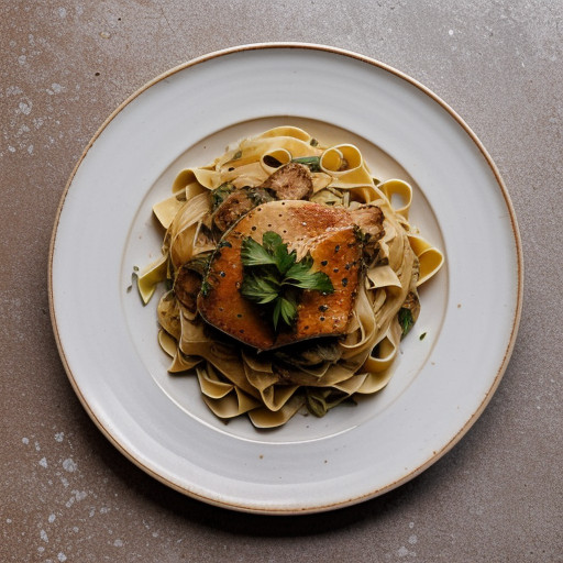 Pasta With Italian Chicken & Scallions recipe image