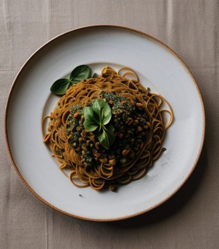 Pasta With Lentils & Spinach recipe image