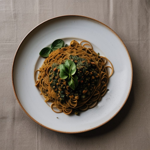 Pasta With Lentils & Spinach recipe image