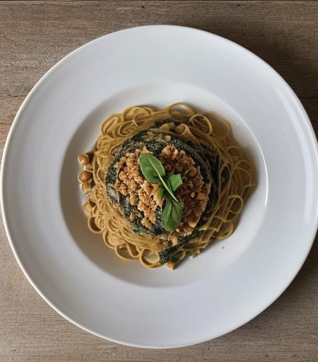 Pasta With Lentils and Spinach recipe image