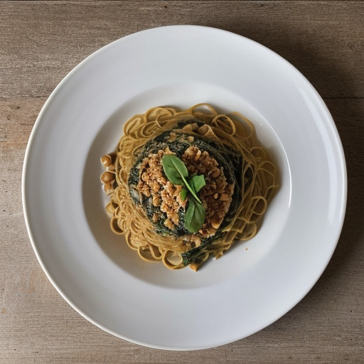 Pasta With Lentils and Spinach recipe image