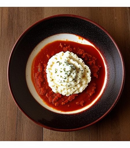 Pasta With Marinara Sauce & Ricotta recipe image