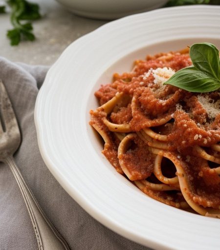 Pasta With Marinara Sauce and Ricotta recipe image