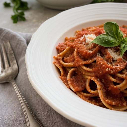 Pasta With Marinara Sauce and Ricotta recipe image
