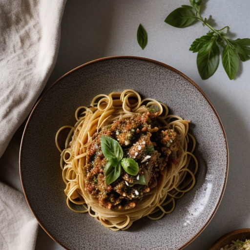 Pasta With Mexican Turkey Picadillo Sauce recipe image