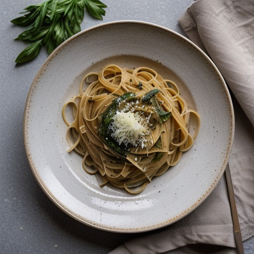 Pasta With Oil & Garlic Sauce recipe image