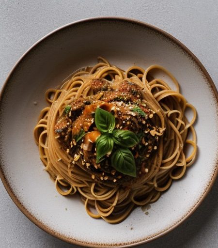 Pasta With Peanut Sauce recipe image