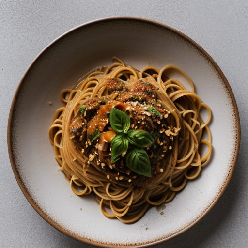 Pasta With Peanut Sauce recipe image