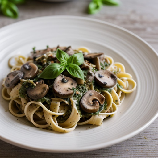 Pasta With Pork & Basil recipe image