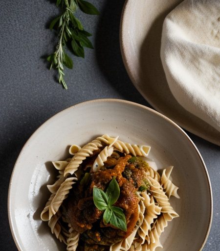 Pasta With Putanesca Sauce recipe image