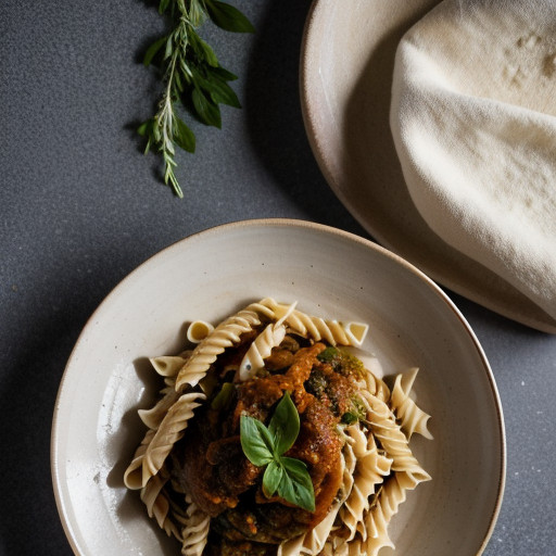 Pasta With Putanesca Sauce recipe image