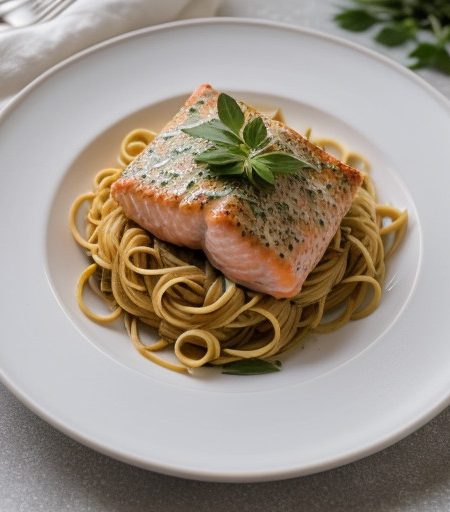 Pasta With Salmon recipe image