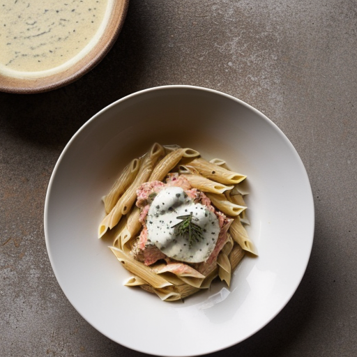 Pasta With Salmon Cream Sauce recipe image