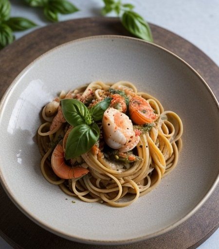 Pasta With Seafood Sauce recipe image