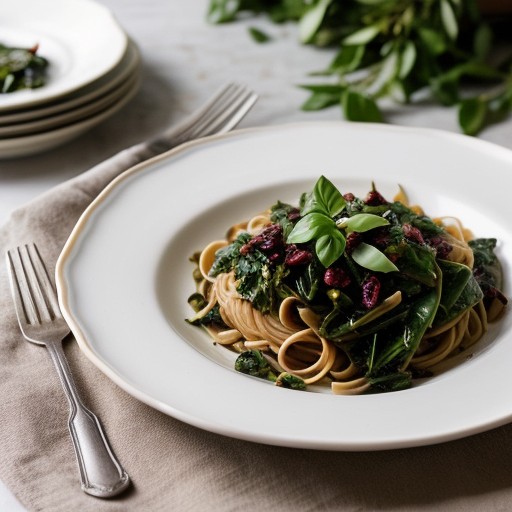 Pasta With Shell Beans & Greens recipe image