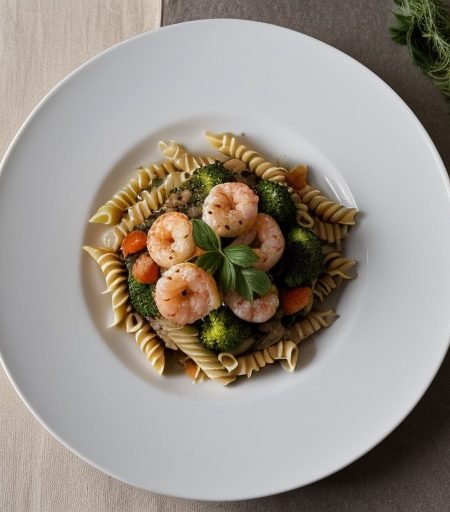 Pasta With Shrimp & Vegetables recipe image