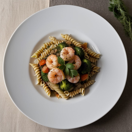 Pasta With Shrimp & Vegetables recipe image