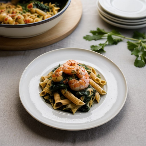 Pasta With Szechuan Spiced Shrimp recipe image