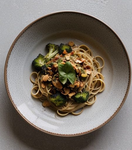 Pasta With Szechwan Peanut Dressing recipe image