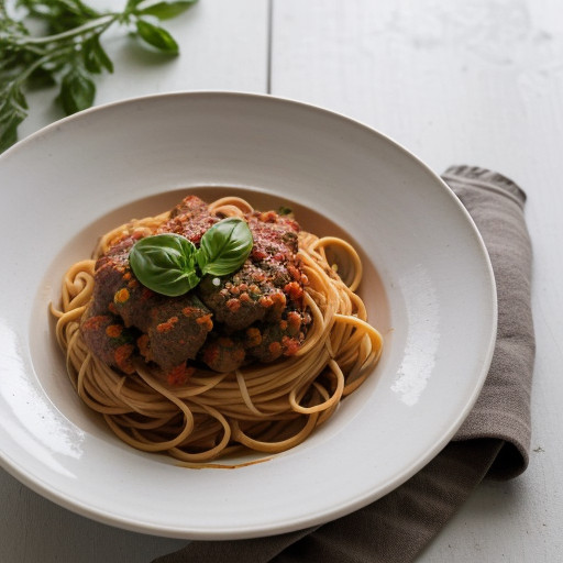 Pasta With Tomato Meat Sauce recipe image