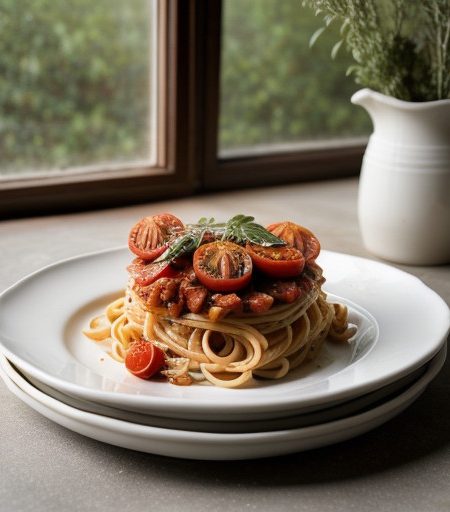 Pasta With Tomatoes White Beans & Pepperoni recipe image
