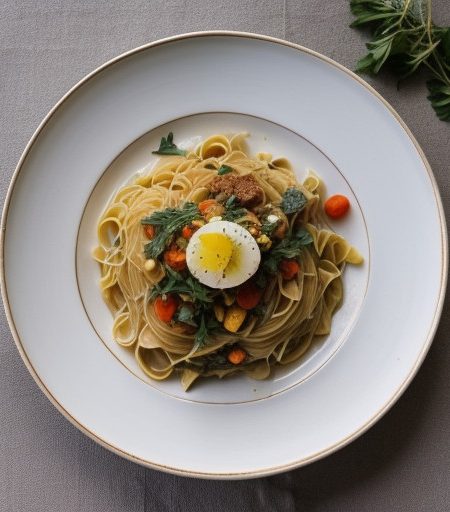 Pasta With Vegetables & Lemon recipe image