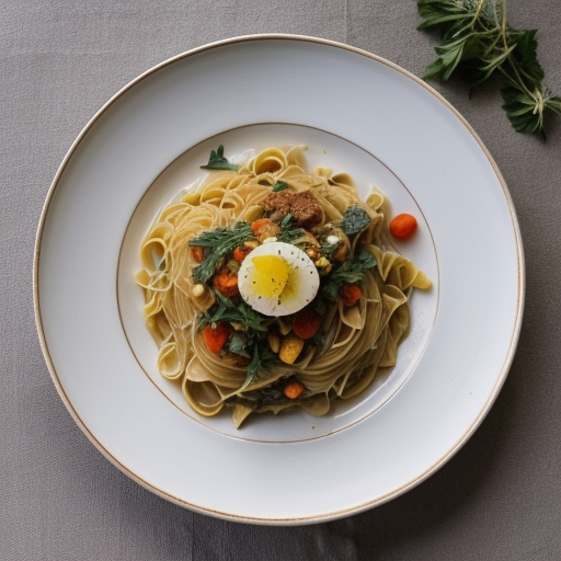 Pasta With Vegetables & Lemon recipe image