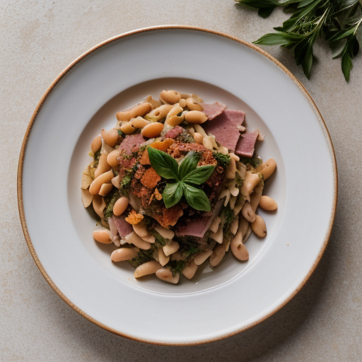 Pasta With White Beans & Tomatoes recipe image
