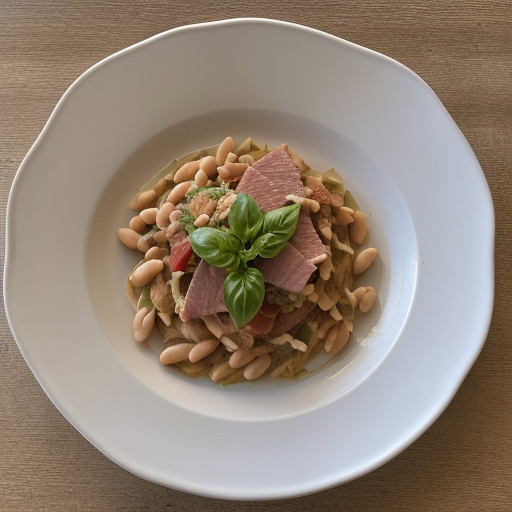 Pasta With White Beans and Tomatoes recipe image