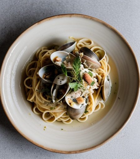 Pasta With White Clam Sauce recipe image