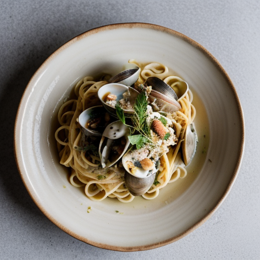 Pasta With White Clam Sauce recipe image