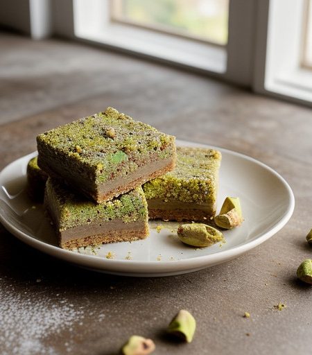 Pasteli Me Fistikia (Pistachio & Honey Candy recipe image