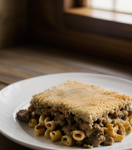 Pastitsio (Baked Macaroni and Meat recipe image