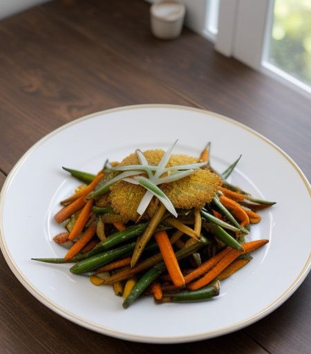 Pat Pet Takrai (Lemon Grass Spicy Vegetables recipe image