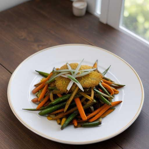 Pat Pet Takrai (Lemon Grass Spicy Vegetables recipe image