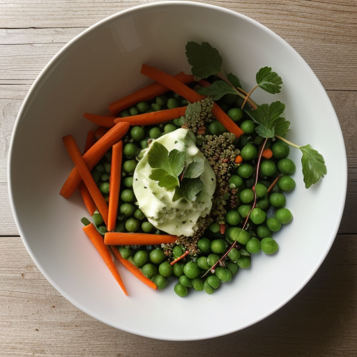 Pea & Carrot Salad With Lovage recipe image