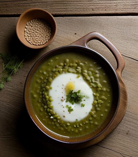 Pea Soup - Vegetarian Cooking for Diabetics recipe image