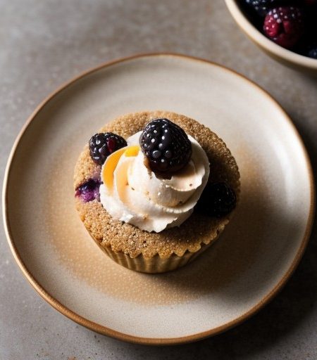Peach-Blackberry Crumple recipe image