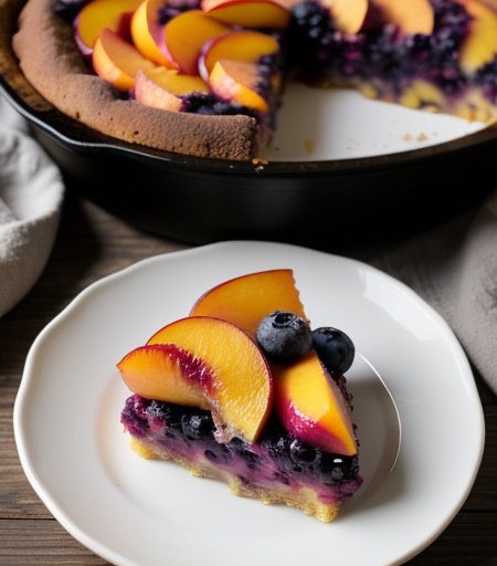 Peach & Blueberry Casserole recipe image