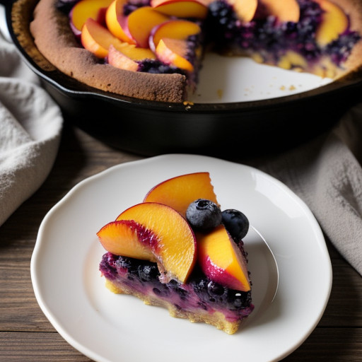 Peach & Blueberry Casserole recipe image