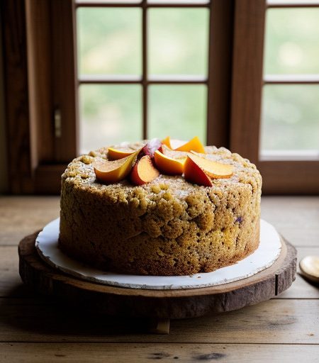 Peach Breakfast Cake recipe image