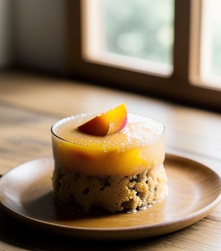 Peach Cake Pudding recipe image