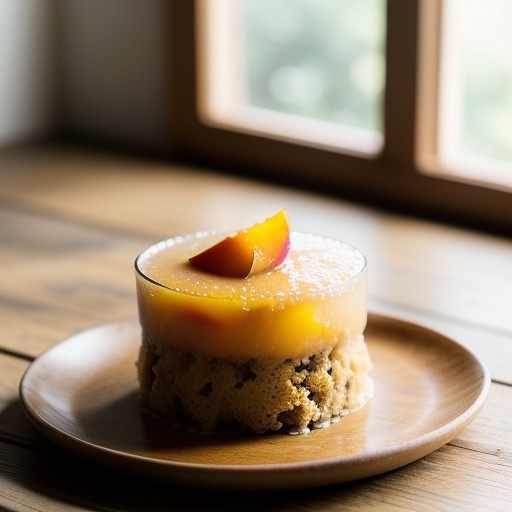 Peach Cake Pudding recipe image