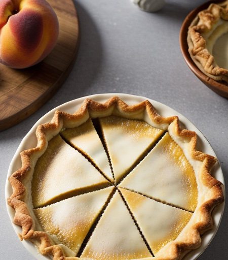 Peach Cheese Pie recipe image