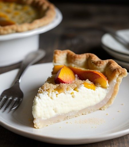 Peach Cheese Pie recipe image