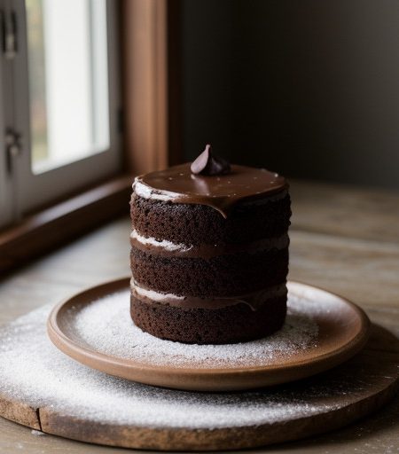 Peach Chocolate Cake recipe image