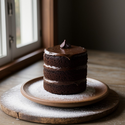 Peach Chocolate Cake recipe image